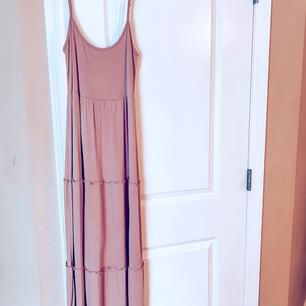mauve pink/purple maxi dress